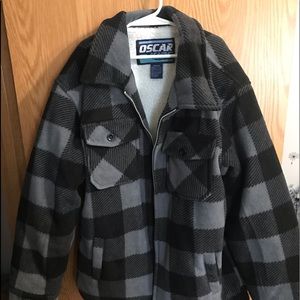 Boys fleece zip up- wool lined